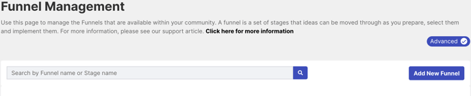 Funnel Manage Search