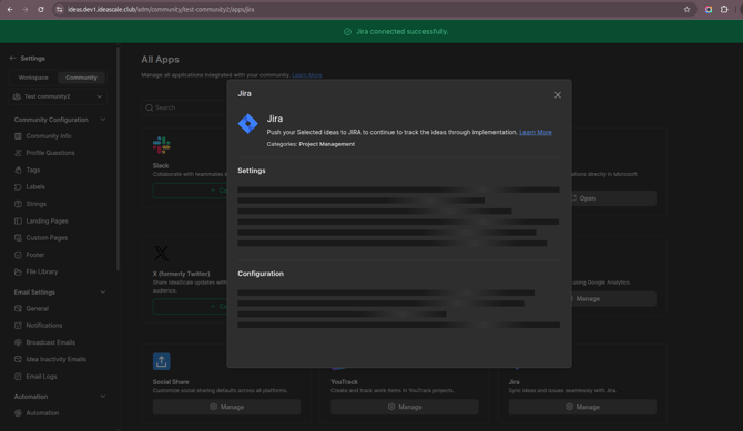 Jira connected