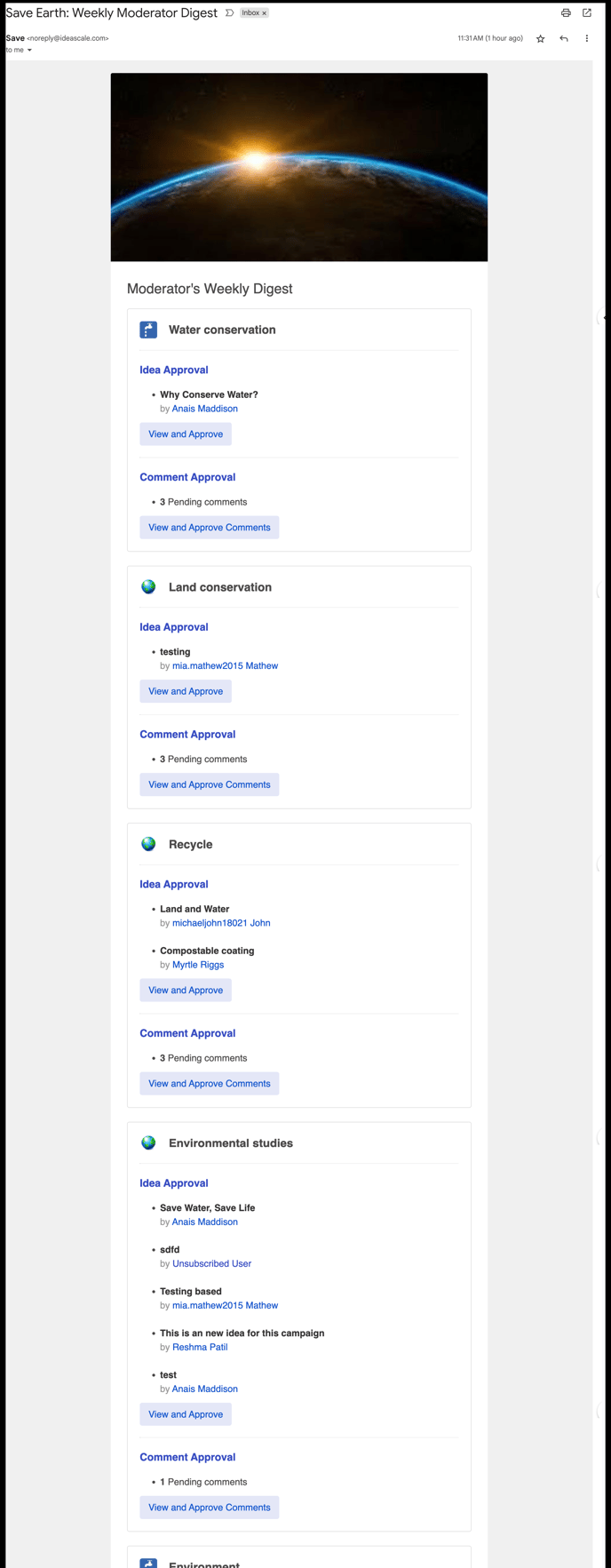 Save-Earth-Weekly-Moderator-Digest-deepthi-joseph-ideascale-com-IdeaScale-Mail-07-31-2025_12_40_PM