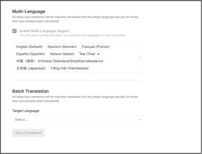 Translation setting copy