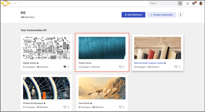WS landing page