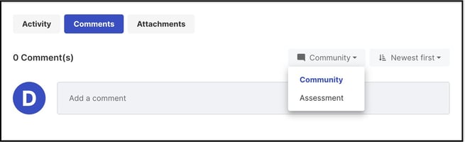 assess comment copy