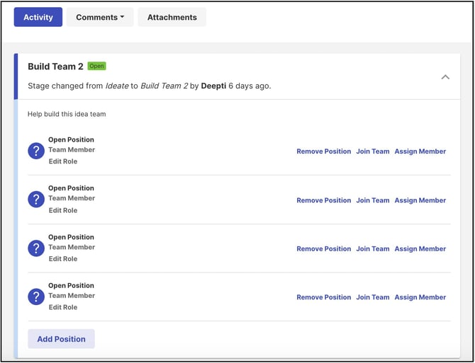 build team assign copy