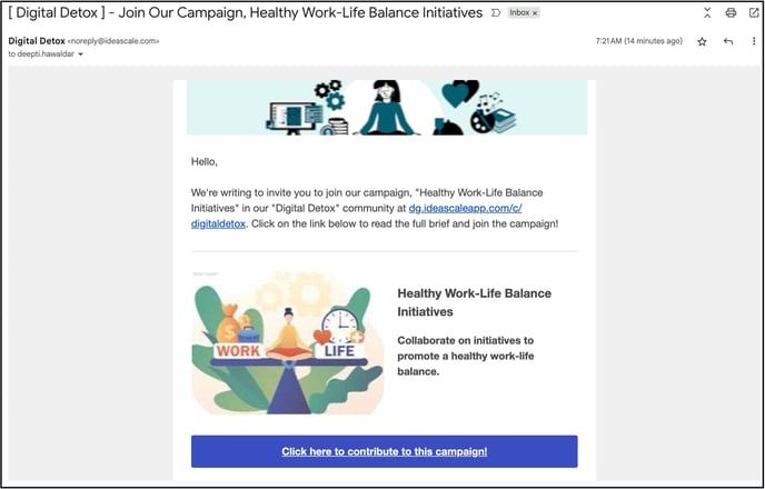 campaign invite email copy