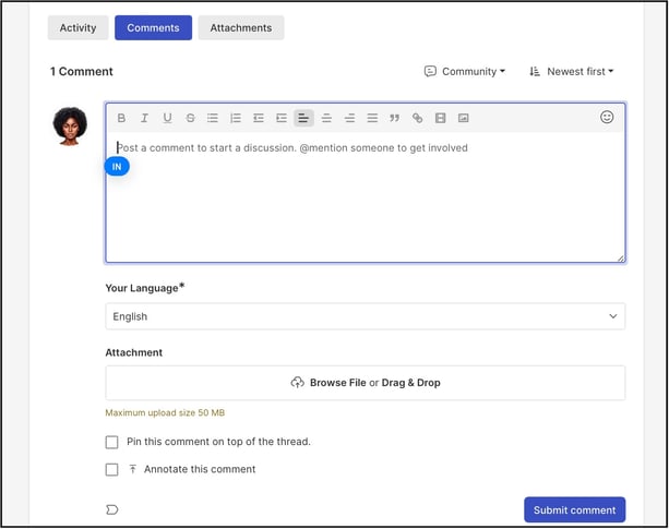 comment submission copy