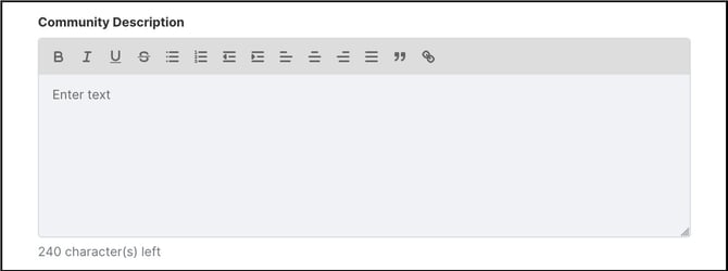 community description copy