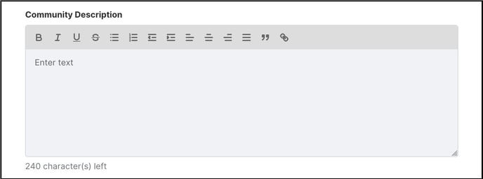 community description copy