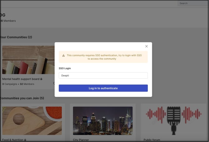 community login copy