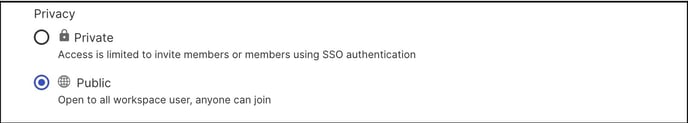 community privacy copy