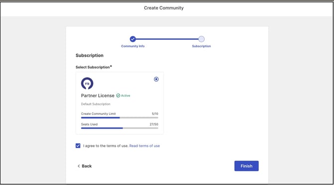 community subscription copy