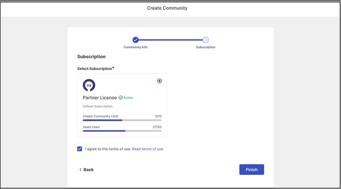community subscription copy