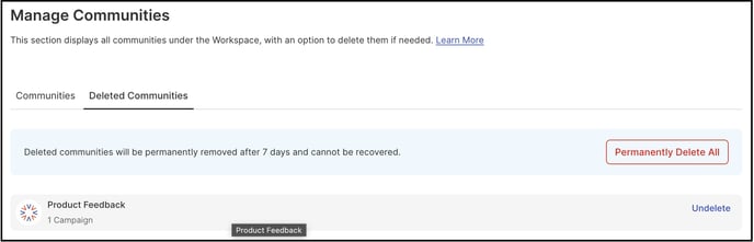 delete community copy