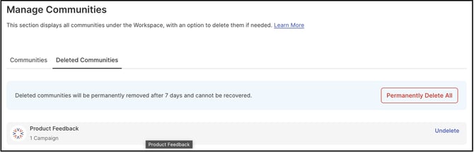 delete community copy