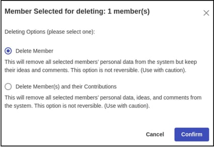 delete member copy