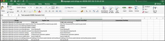 excel export string copy