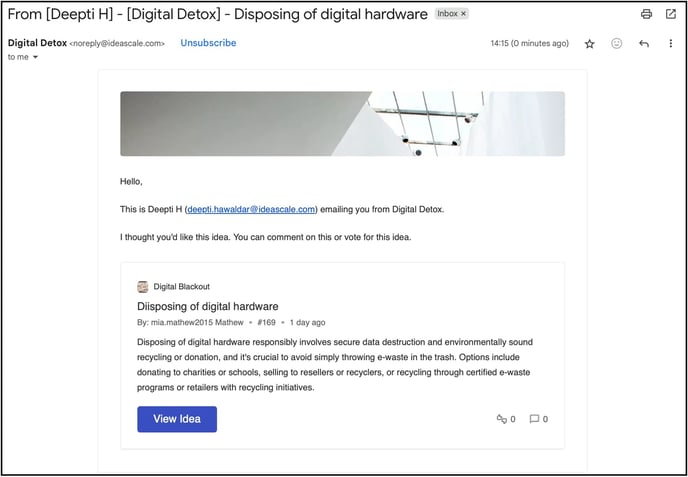 idea share email copy