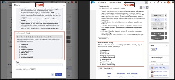 large text copy