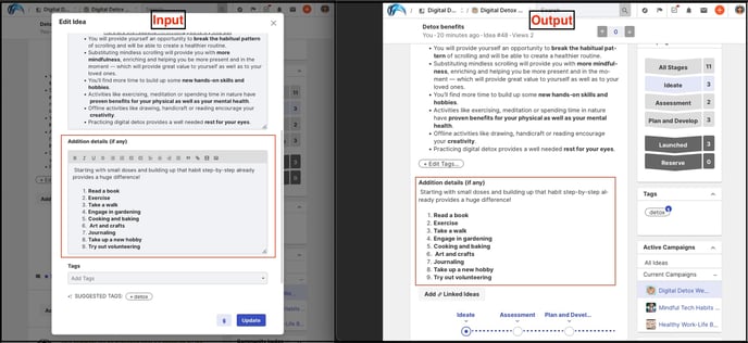 large text copy