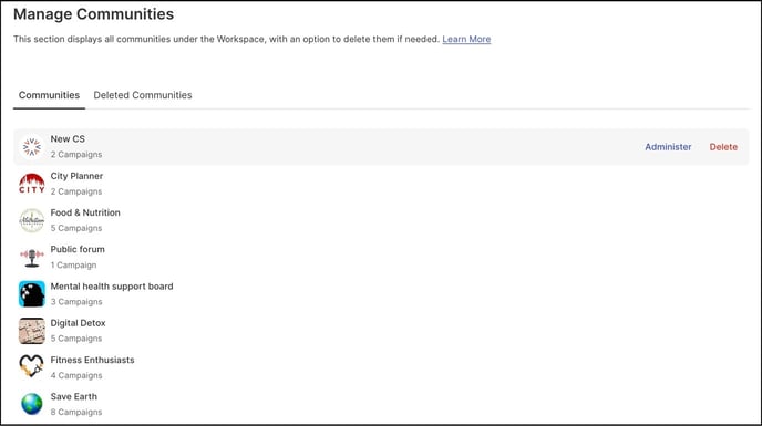 manage communities copy