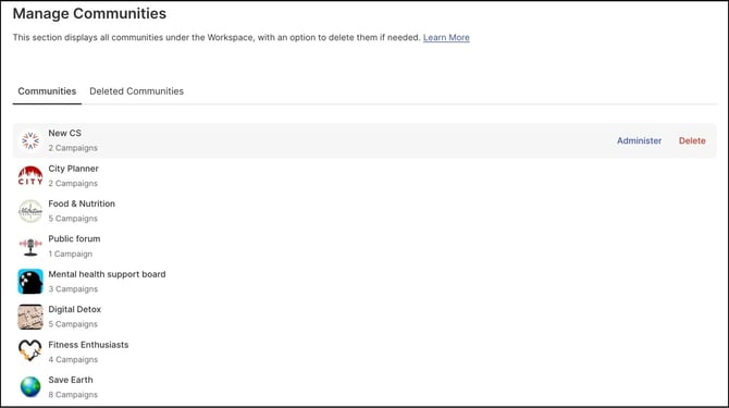 manage communities copy