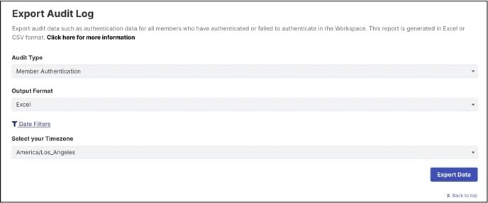 member auth log copy