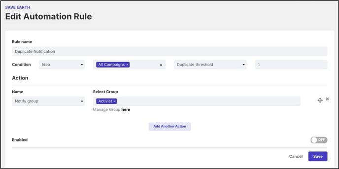 notify group copy