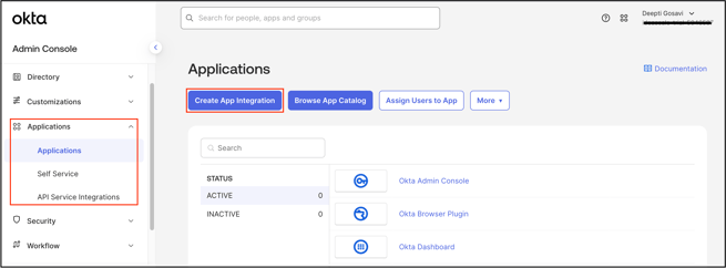 okta application