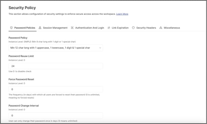 password policy copy