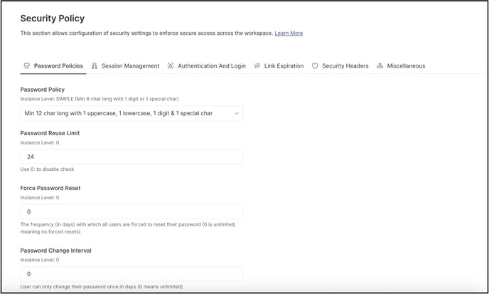 password policy copy