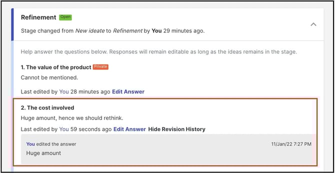 refine answer edit copy