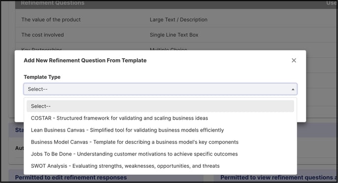 refine template copy