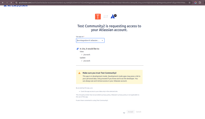 requesting access