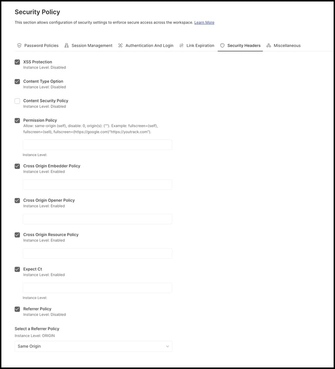 security headers copy