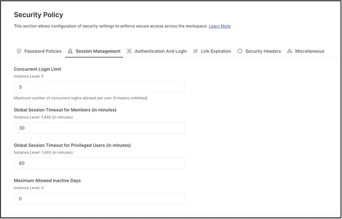 session management copy