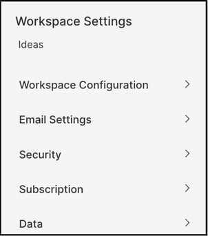 setting dropdown