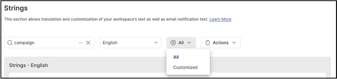 string - customized copy