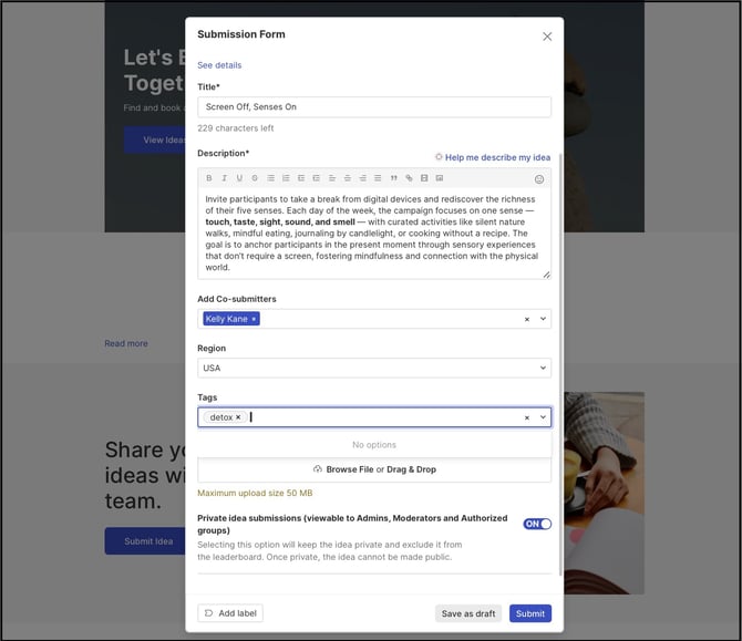 submission form copy